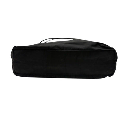 Prada Tessuto Triangle Logo Black Silver Nylon Tote — view 3