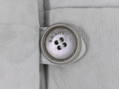 Authentic Loewe Lambskin Leather Estimated Mouton Long Coat Hooded Outerwear 36