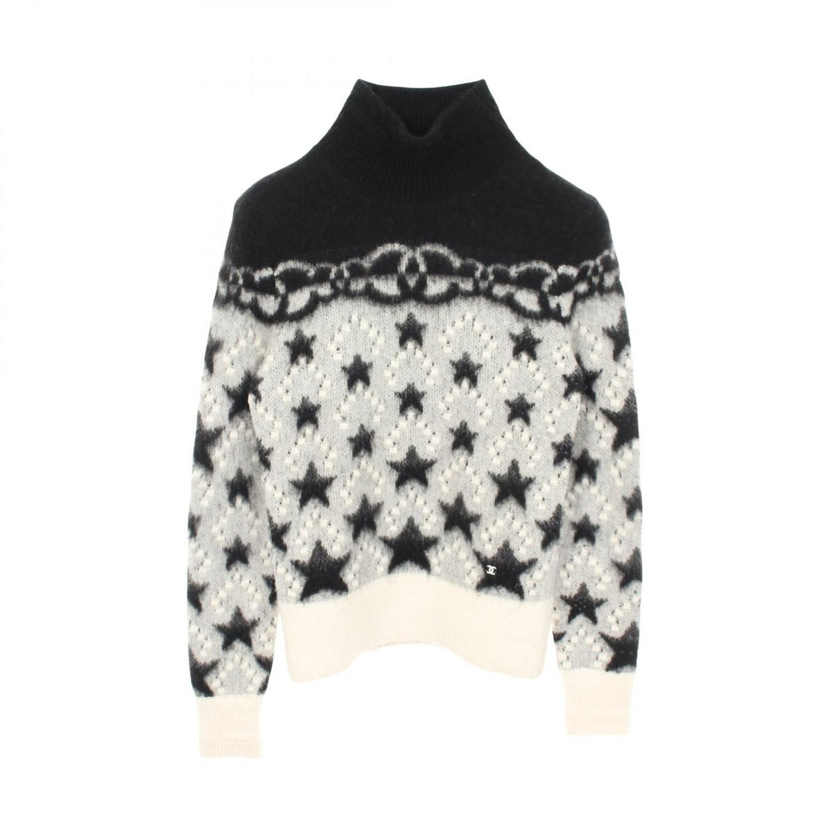 Chanel Knit CC Logo Cashmere Silk