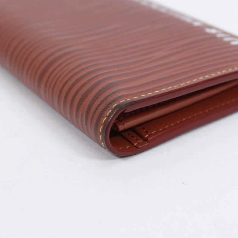 Louis Vuitton Portefeuille Brazza NM Leather Brown Wallet Silver M82631