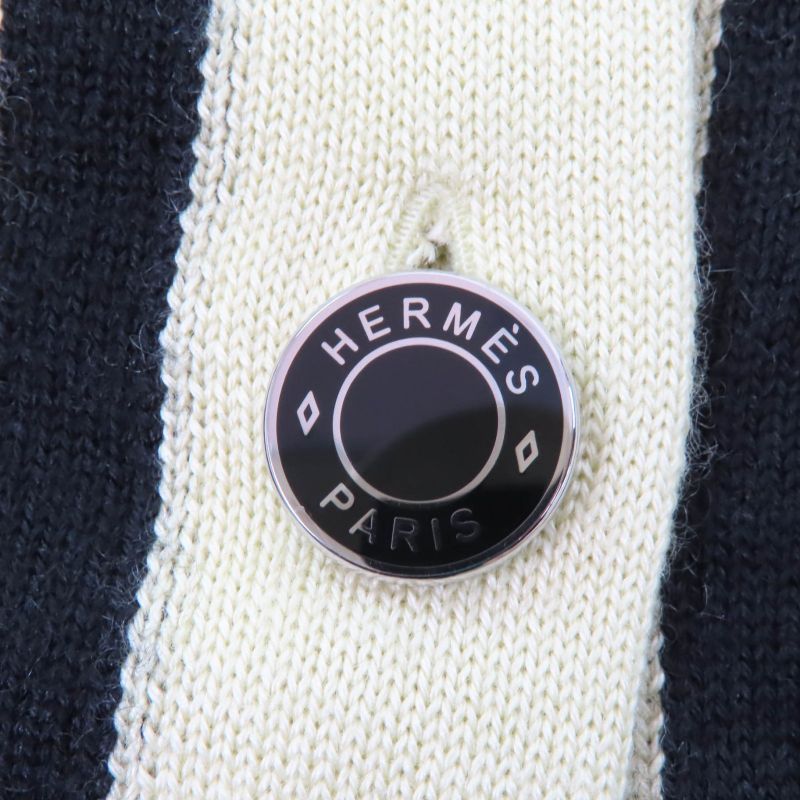 Hermes 22AW 2h2703d8 Harnais DE COUR Court Harness Cashmere Silk Serie Buttons