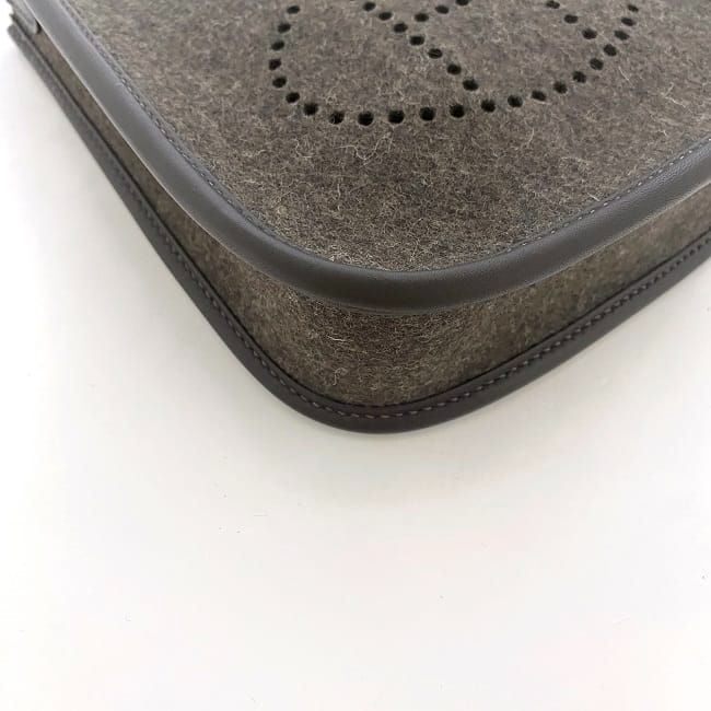 Hermes Shoulder Bag Evelyn TPM F21149 Gray