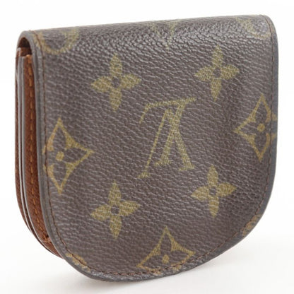 Louis Vuitton Porte Monnaie Gousset M61970 Monogram Canvas Brown Ct1004 Unisex