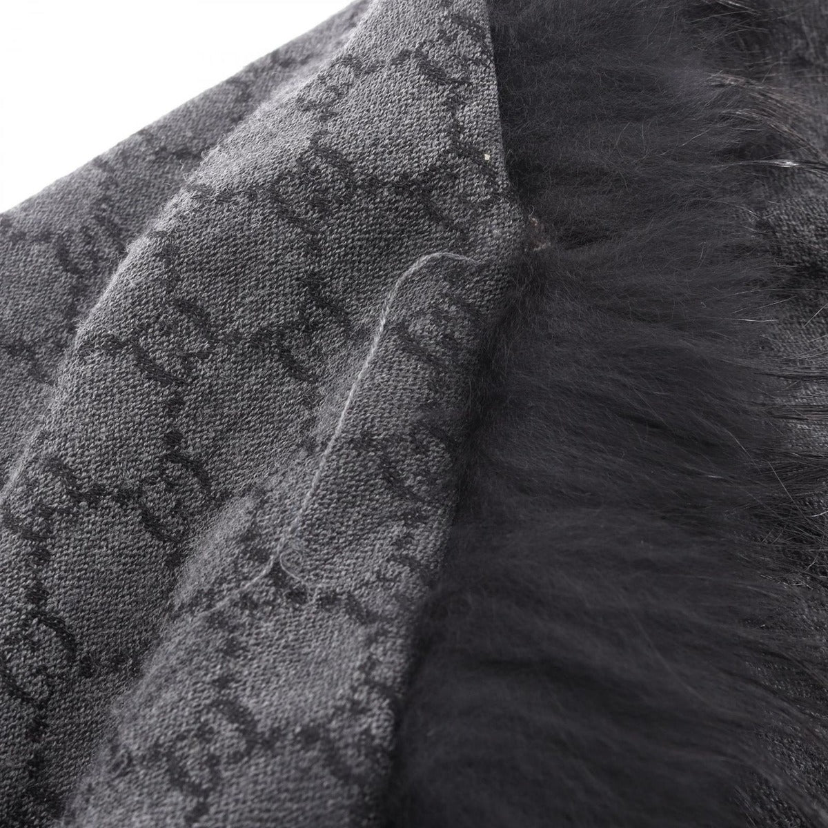 Gucci Shawl GG Pattern Wool Silk — view 7