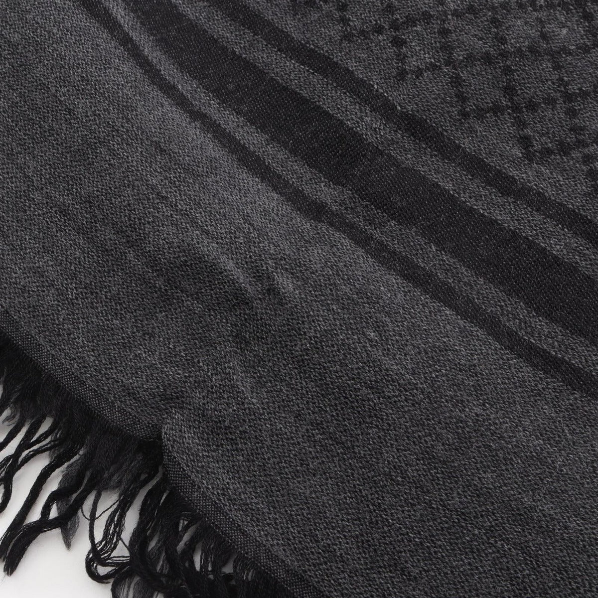 Gucci Shawl GG Pattern Wool Silk — view 9
