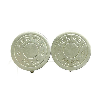 Hermes Metal Serie Earrings Ladies Silver 386962 Earrings