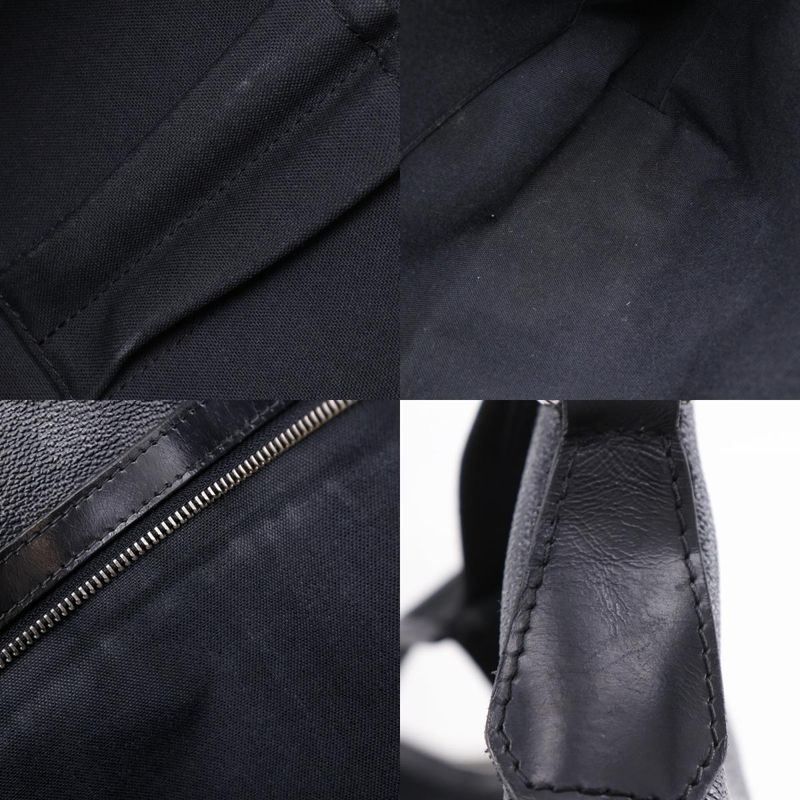 Louis Vuitton Mick MM N40004 Damier Graphite Canvas Black Sr4121 Men's Shoulder