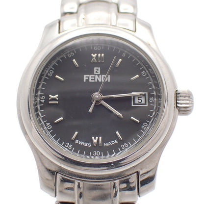 Fendi Quartz Watch Black Dial SS