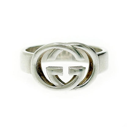 Gucci Silver Interlocking G Ring 4.7 925 Engraved