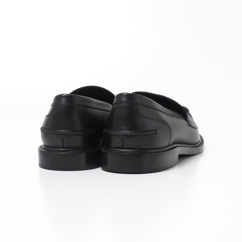 Fendi Loafers Size 40 Double F Zucca Logo Leather Shoes 20251027