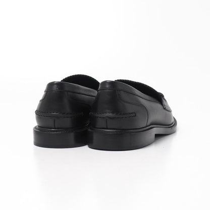 Fendi Loafers Size 40 Double F Zucca Logo Leather Shoes 20251027