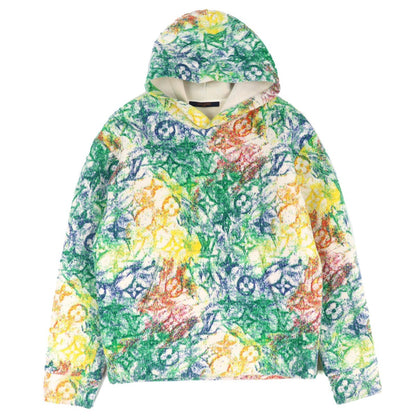 Louis Vuitton Cotton Pastel Monogram All Over Print Velvet Pullover Hoodie