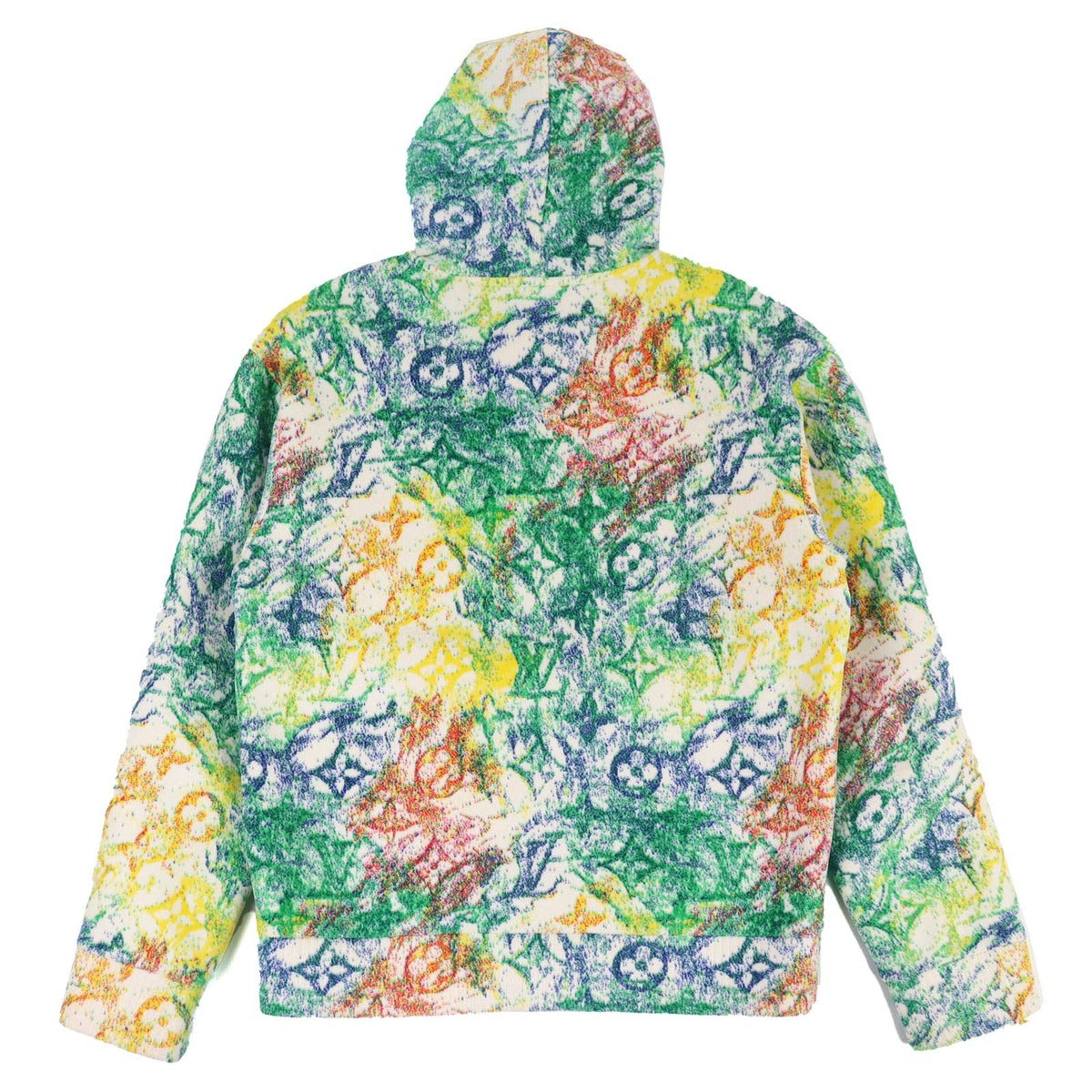 Louis Vuitton Cotton Pastel Monogram All Over Print Velvet Pullover Hoodie — view 2