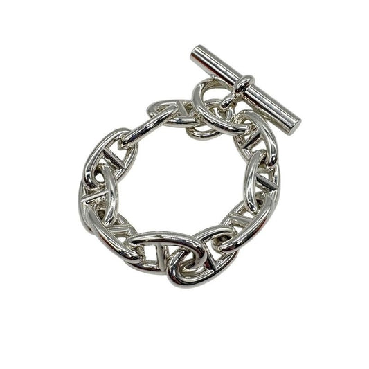 Hermes Bracelet Chaine D'ancre GM B 010 AG 925 10 Frames Silver 3428