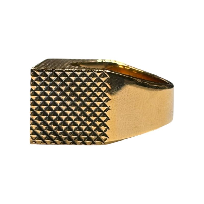 Balenciaga 925 Silver Gold Seal Ring Gold Seal Ring 14 (about Size 14) Gold