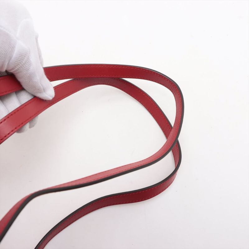 Gucci Bamboo Queen Margaret Leather Backpack Bee Red 476664 Made In Italy