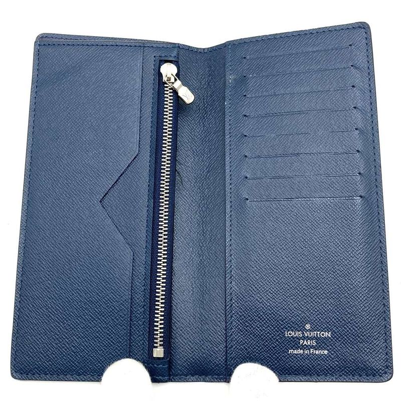 Louis Vuitton M61804 Portefeuille Alexandre Taiga Long Wallet Navy Leather