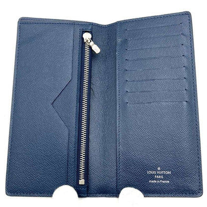 Louis Vuitton M61804 Portefeuille Alexandre Taiga Long Wallet Navy Leather