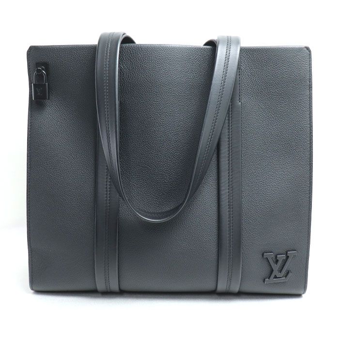 Louis Vuitton Take Off Tote Bag Aerogram Black M57308 IC Chip Men's Used