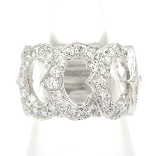 Cartier Ring 51 C De Cartier 18K White Gold X Diamonds Full Diamonds
