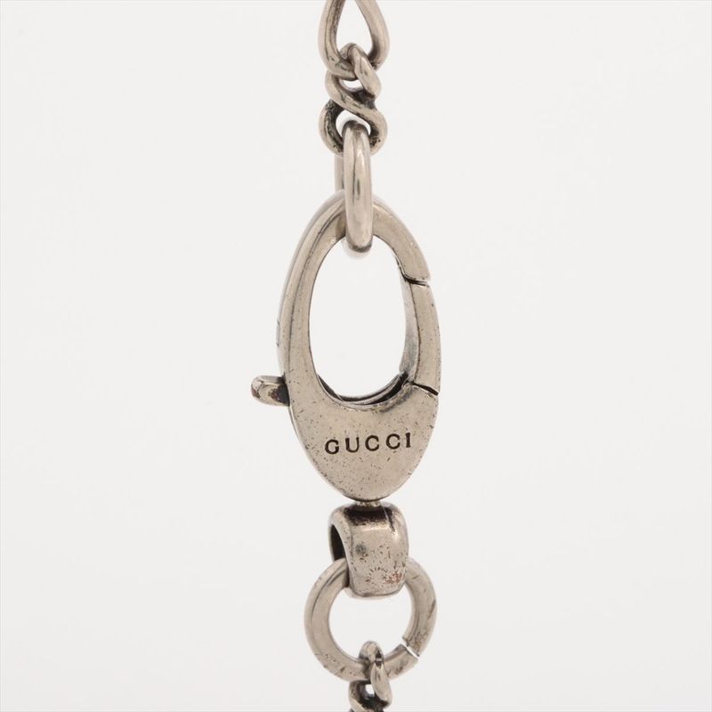 Gucci Michele Period Lion Head Necklace SP 410673 Silver Made In Italy