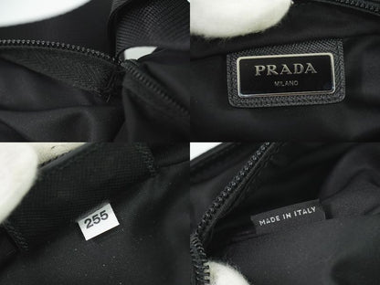 Authentic Prada Nylon Shoulder Bag Pochette Black Bag Pre-owned [follow-up