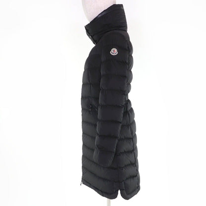 Moncler Flammette Logo Patch Hooded Down Coat Black 0 — view 2