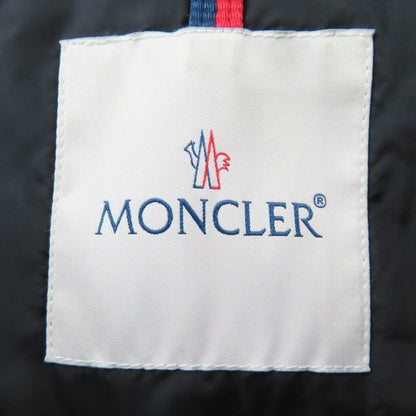 Moncler Flammette Logo Patch Hooded Down Coat Black 0 — view 8