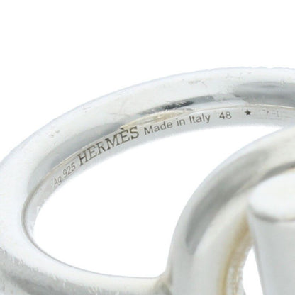 Hermes Echappe MM Croisette Silver Ring Men's 48 8