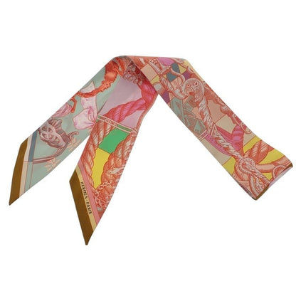 Hermes Cavalleria D Etriers Knight's Armor Scarf Silk Multi