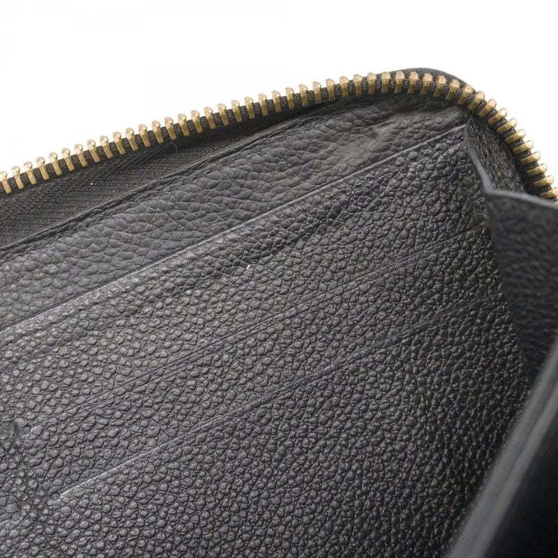 Louis Vuitton Monogram Empreinte Zippy Wallet M60571 Noir Black Ladies