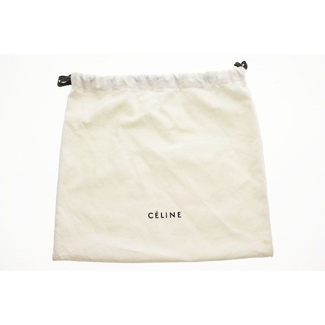 Celine Trio Large Shoulder Bag Pochette Crossbody Leather Pouch Brown Aa — view 8