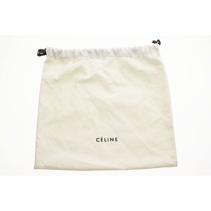 Celine Trio Large Shoulder Bag Pochette Crossbody Leather Pouch Brown Aa — view 8