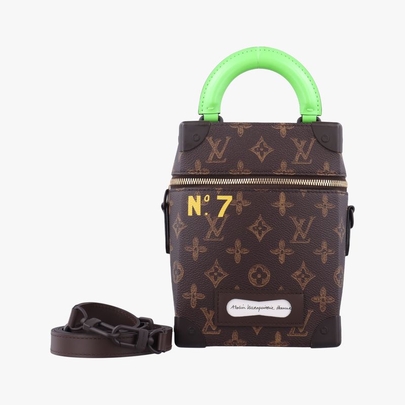 Louis Vuitton Monogram (n°7) Vertical Box Trunk Brown PVC Coated Canvas