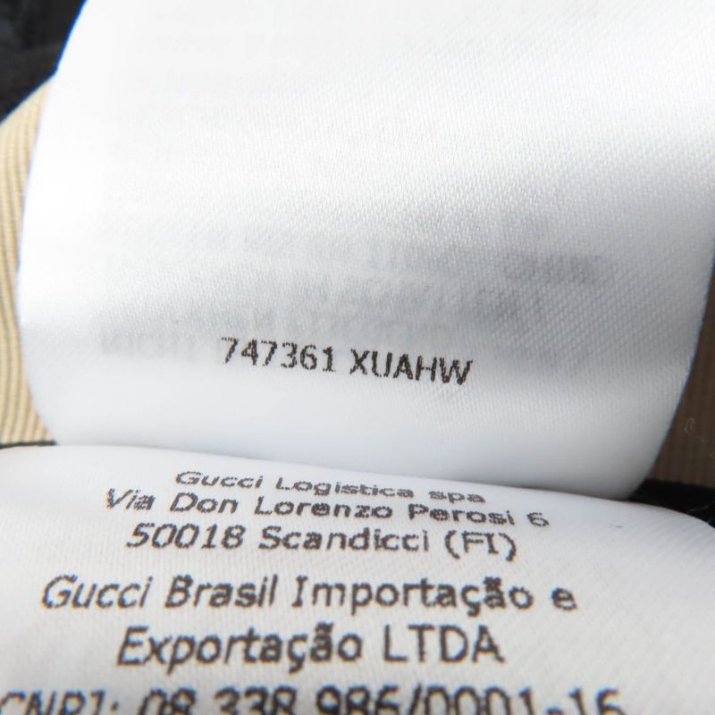 Gucci 747361 GG Viscose Cles Loop Skirt Black XS Hanger Genuine