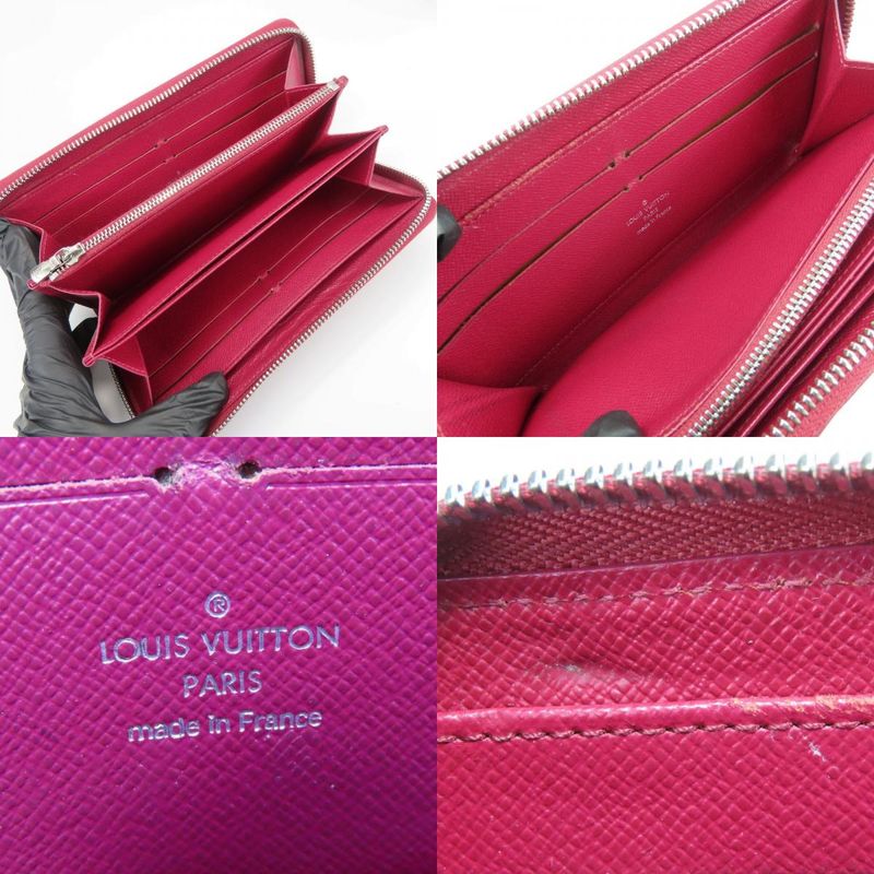 Louis Vuitton Long Wallet Zippy Wallet M61858 Epi Leather Fuchsia Bordeaux