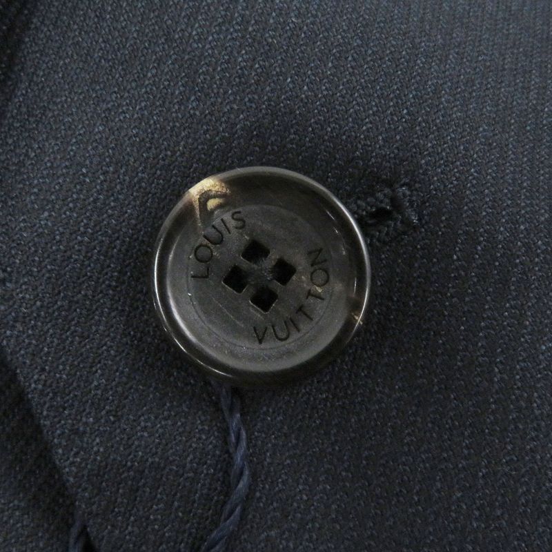 Louis Vuitton PONT NEUF FIT 100% Wool Peaked Lapel Single Tailored Jacket Navy