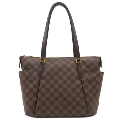 Louis Vuitton Tote Bag Totally PM Damier Canvas Damier Ebene Gold Hardware