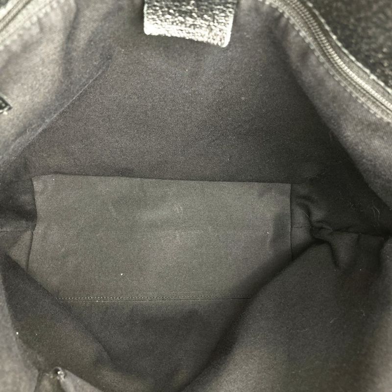 Gucci 120836 Tote Bag Black GG Canvas/leather Ladies Men's Branded High Brand