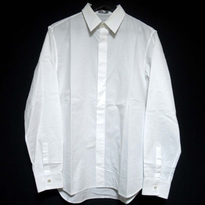 Dior Homme Cannage Pattern Long Sleeve Dress Shirt Size 40 White