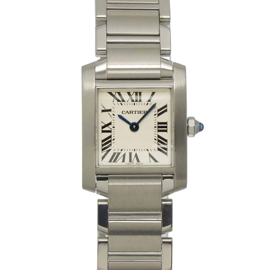 Cartier Tank Francaise SM Watch Ivory Quartz