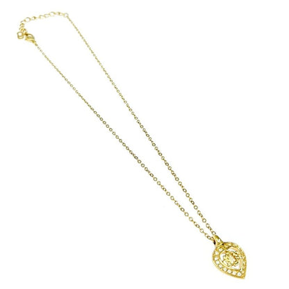 Christian Dior GP Rhinestone Emblem Heart Necklace Women's 307474 Necklace