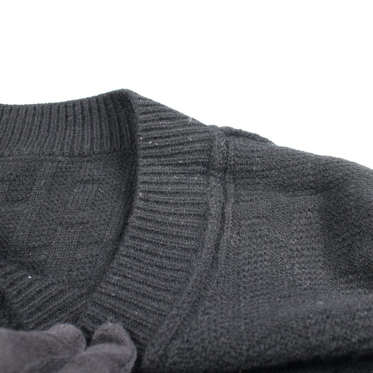Hermes Dress Pattern Wool Black — view 12