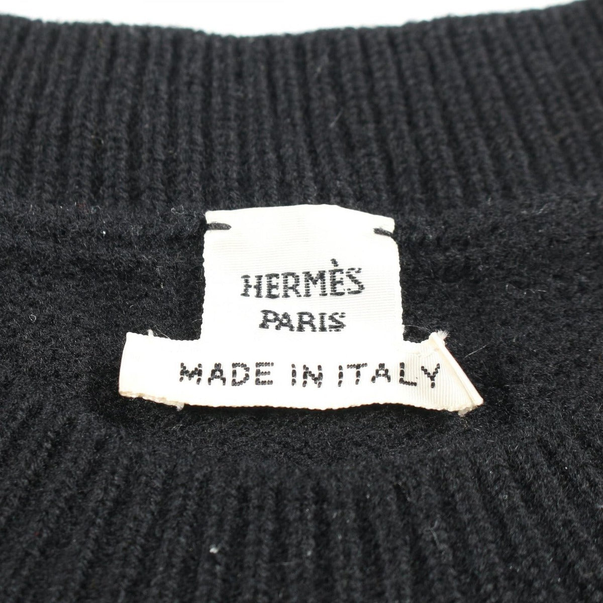 Hermes Dress Pattern Wool Black — view 3