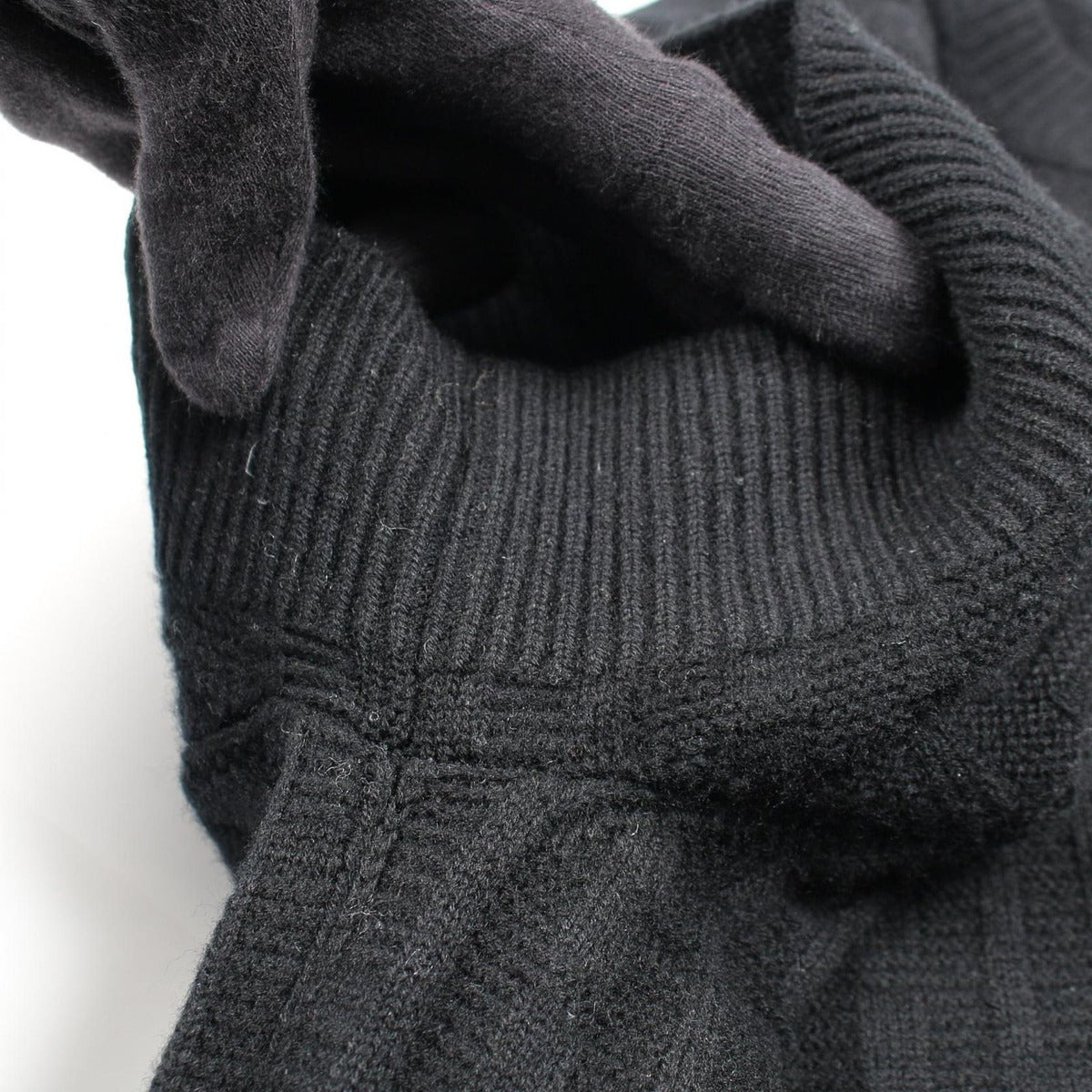 Hermes Dress Pattern Wool Black — view 6