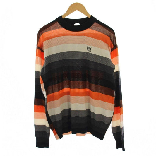 Loewe Knit Sweater Long Sleeve Border Pattern