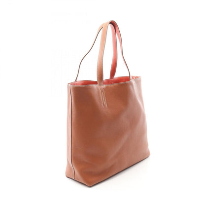 Hermes Tote Double Sens 45 Sanguine Fauve Leather Sanguinu Brown Bold — view 2