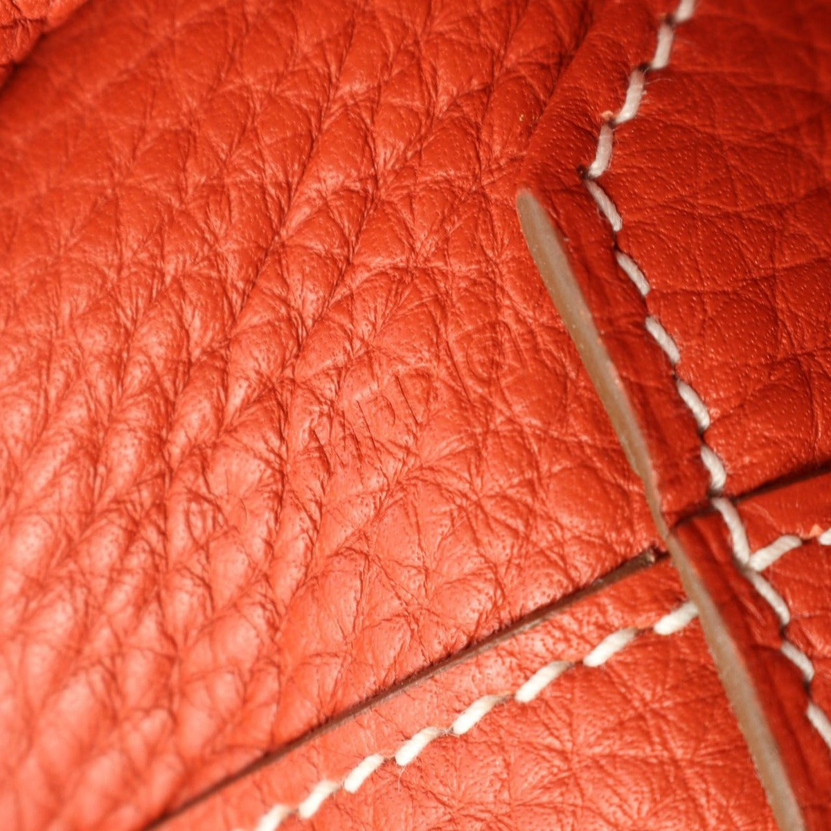 Hermes Tote Double Sens 45 Sanguine Fauve Leather Sanguinu Brown Bold — view 5