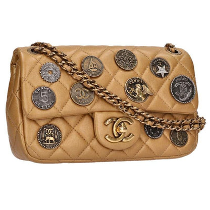 Chanel Matelasse 20 Lambskin Coin Chain Shoulder Bag Women 20