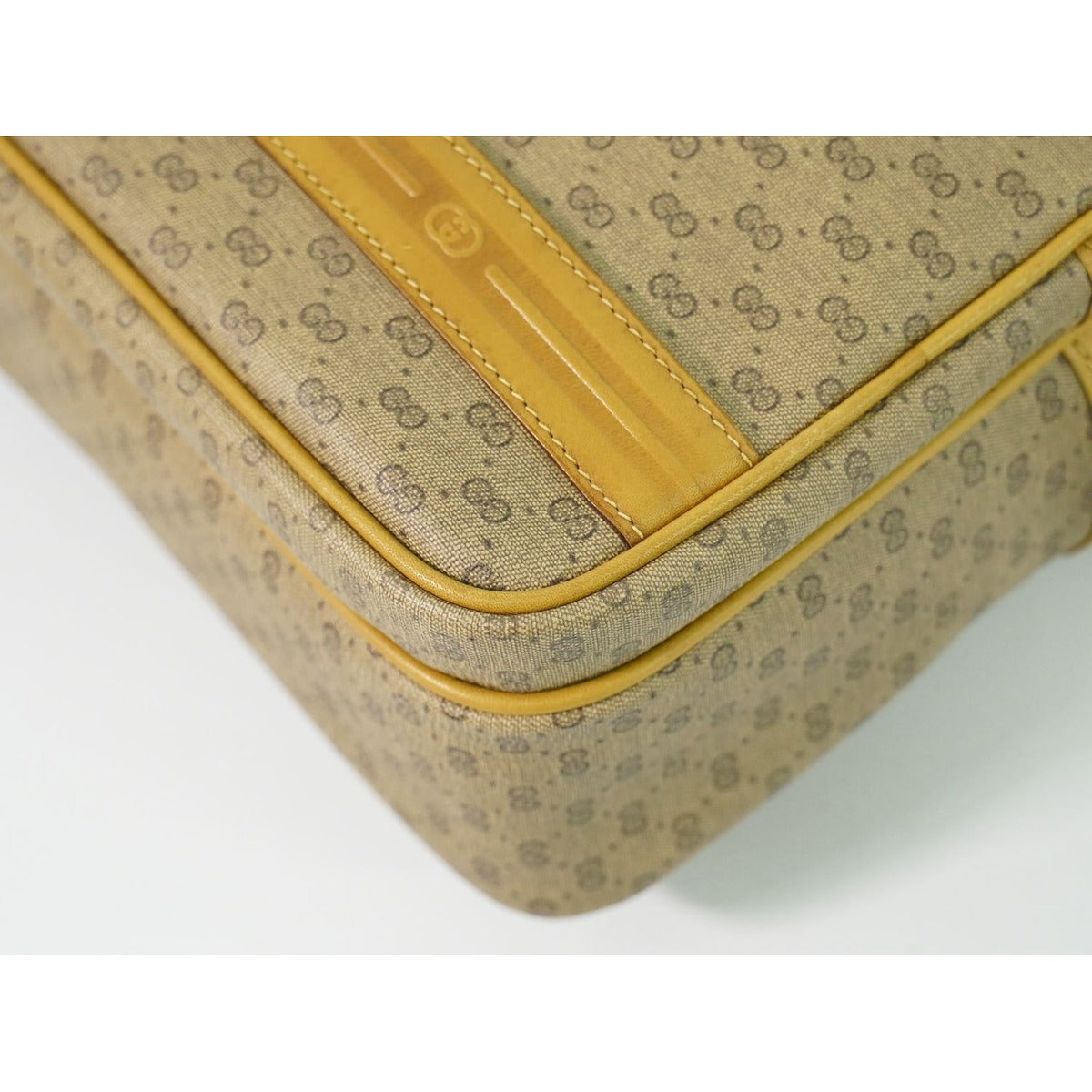 Gucci Vintage Micro GG Shoulder Bag Pochette Brown — view 4